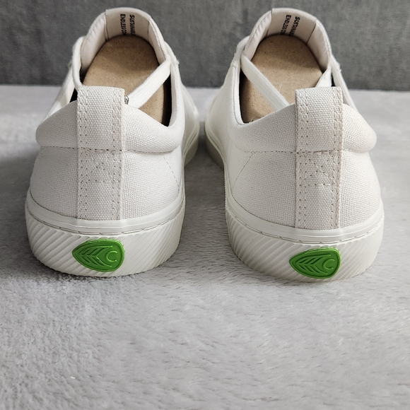 Cariuma OCA Low Canvas Sneaker Whie Sustainable Vegan Shoe Unisex Size W13 M11.5 - Picture 4 of 12
